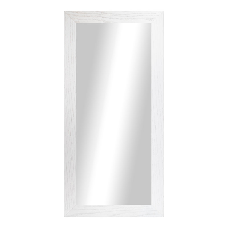 Miroir en bois franc Ebark Designs Ebark - chêne rouge 2 po, 19 po x 30 po, Blanc