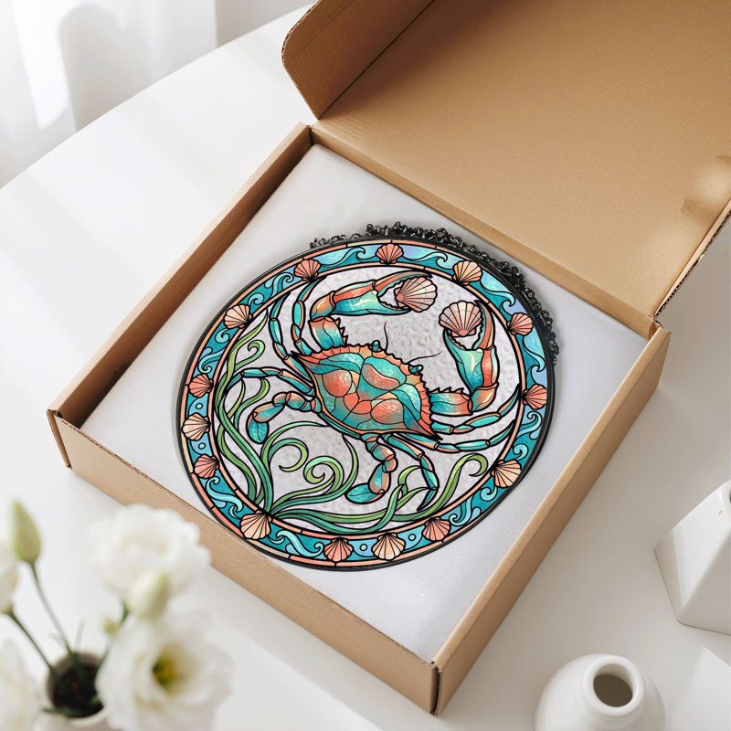 Panneau de vitrail vitrail, H 12 po, H 12 po