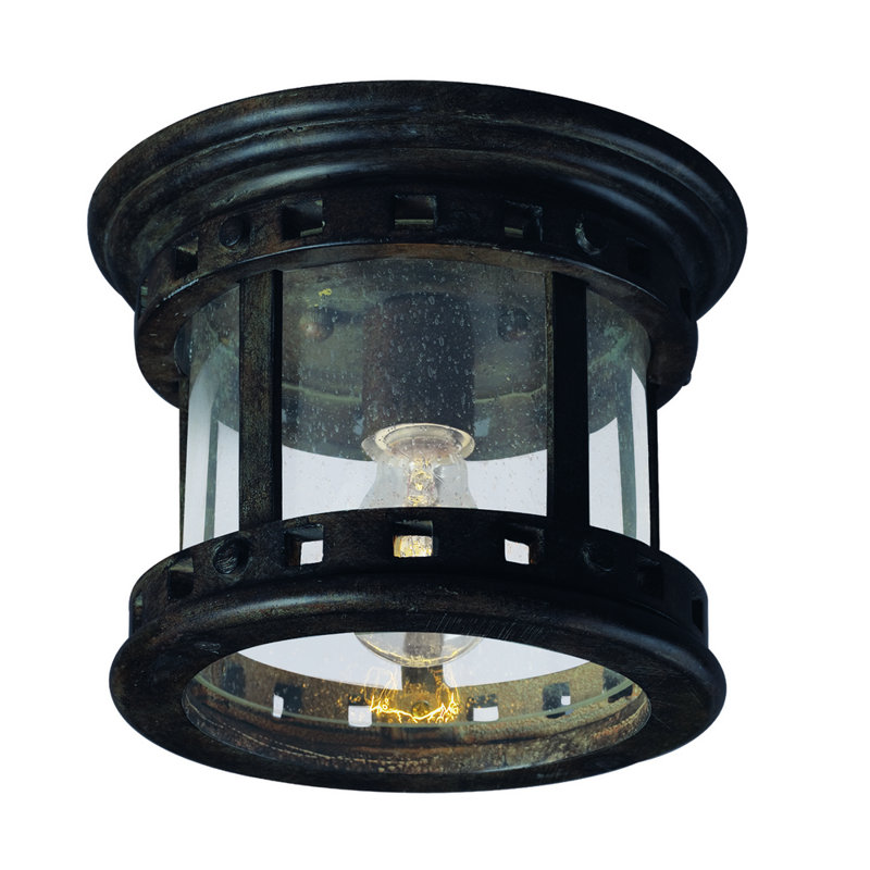 Ilarion 1 - Bulb Outdoor Flush Mount, Clear