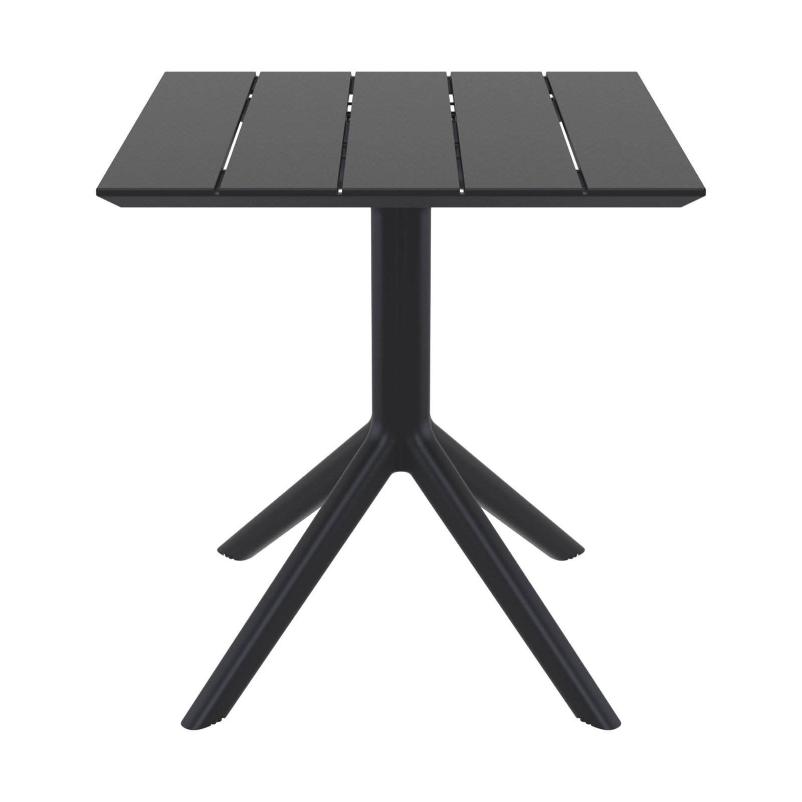 Paris Square Dining Table, 29" H x 27.5" W x 27.5" D, Black
