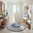 Aurelle Oriental Navy/Creme Area Rug-1641144359