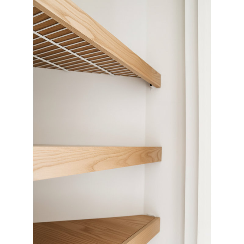 Housses | Tablettes flottantes personnalisées 24 naturelles, Naturel, H 24 po x l 12 po x P 2,5 po