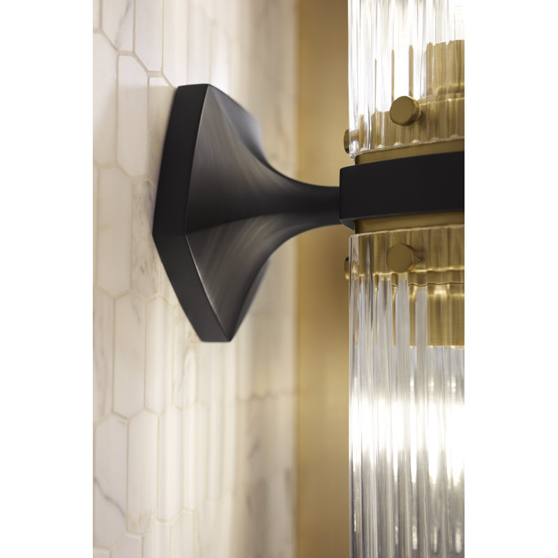 Occasion 2 - Light Plug-in Brushed Brass Armed Sconce