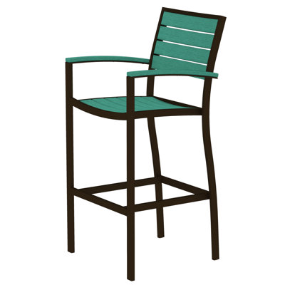 Chaise avec accoudoirs de bar POLYWOOD Euro