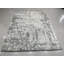 7x9 Ivory Hand-Knotted Wool Distressed Floral Texture Abstract Modern Contemporary Carpet Rug