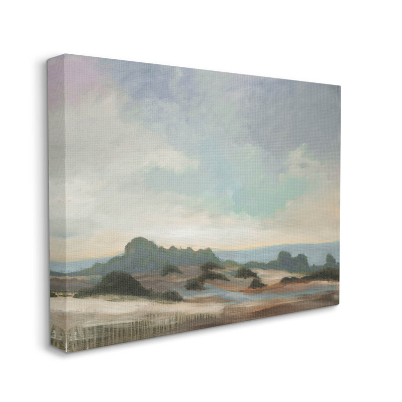 «Distant Ocean Landscape Scenery» par Liz Jardine, H 16 po x l 20 po x P 1,5 po