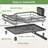 Dish Drying Rack, Stainless Steel Rustproof Dish Rack for Kitchen Counter, Sturdy Dish Drainer with Drainboard, Drainage, Utensil Holder, Black
