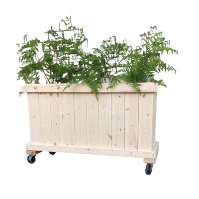 Boîte à fleurs en bois 25 po x 45 po x 14 po Marzena