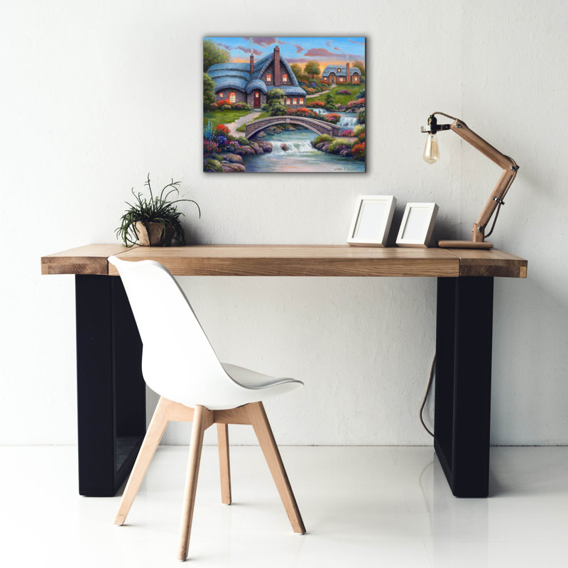 «Stone Bridge Cottage» par John Zaccheo, H 20 po x l 24 po x P 0,75 po