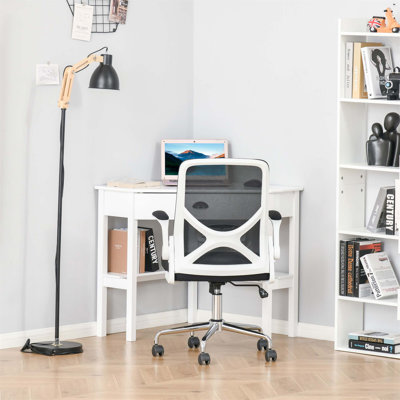 Compact Corner Computer Desk With Drawer And Storage Shelves For Small Spaces, Home Office Workstation For Living Room Or Bedroom