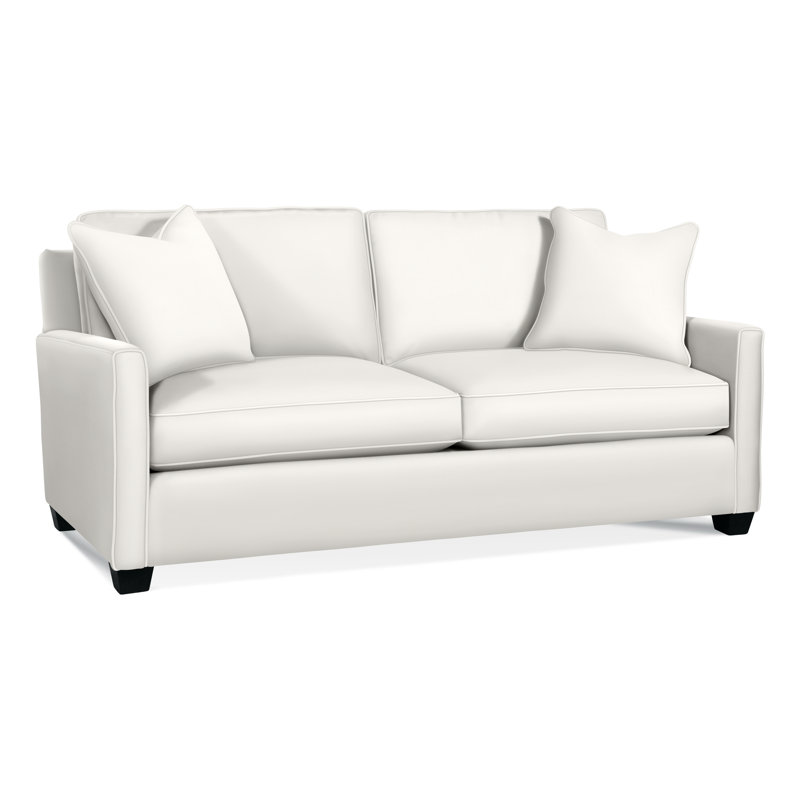 Nicklaus Upholstered 77'' Sofa, Black, Air Dream Mattress, Elite Ivory; 0321-91