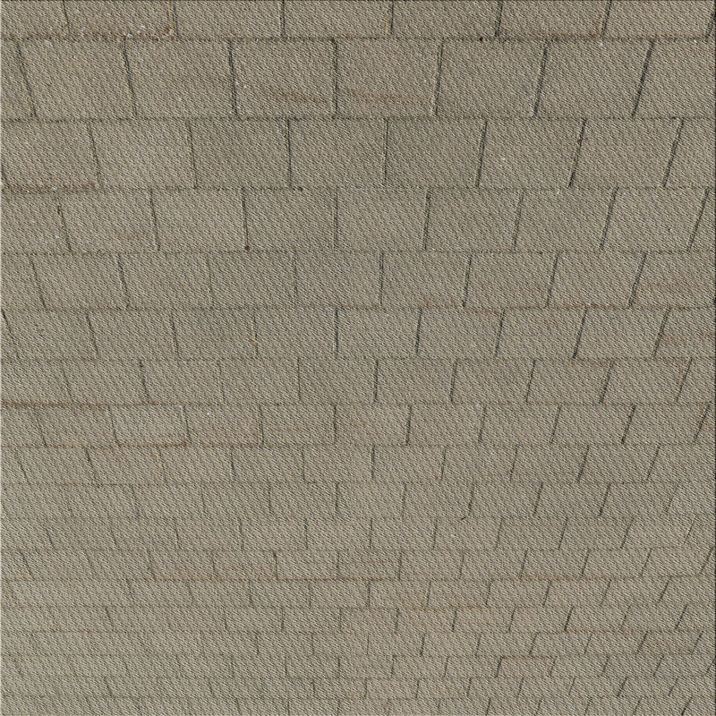 Tapis gris tissé à la machine, Carré 7 pi