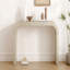Console de 52 po en bois, bord courbé, texture naturelle pour entrée - standard-129911611-129911613-129911614