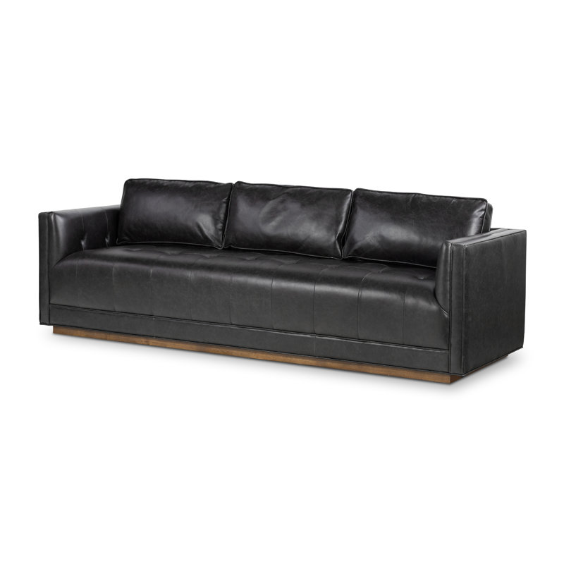 Kiera Sofa, Sonoma Black Top Grain Leather