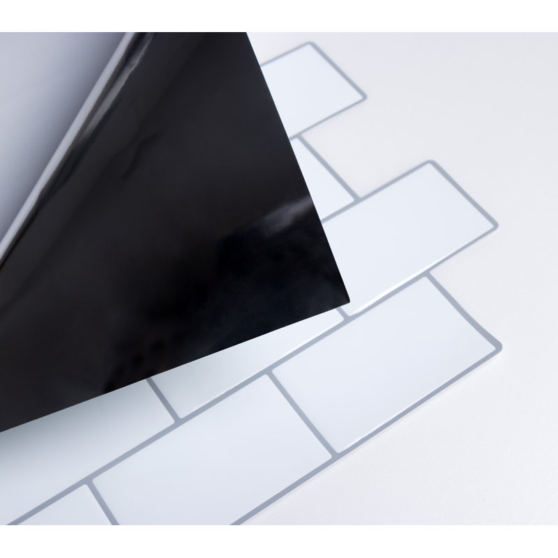 Kumail Plastic Peel and Stick Subway Tile