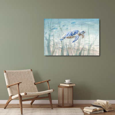 Bayou Breeze Nai, Danhui Gallery Wrapped Canvas Art Titled: Undersea Turtle 71228