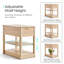 Table d'appoint de 60 cm avec rangement et station de recharge