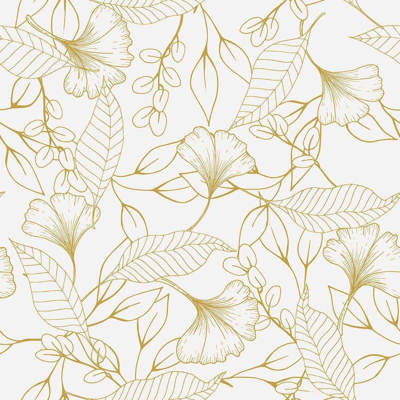 Panneau de papier peint adhésif fleur, L 126 po x l 24 po