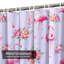 Aquarelle de fleurs de flamant rose avec 12 crochets-18653302
