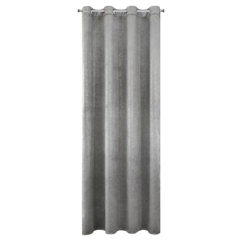 Mabel Eyelet Blackout Curtain, Graphite
