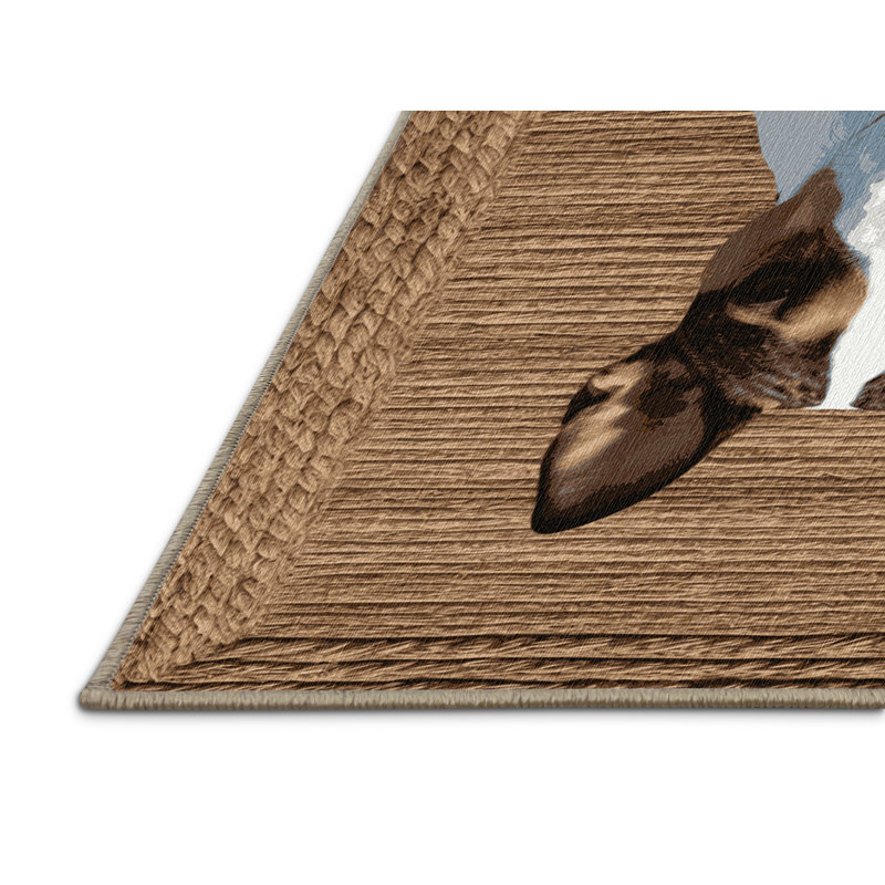  Tapis lavable miniature Bull Terrier Dogs, Tapis de couloir 2 pi x 4 pi