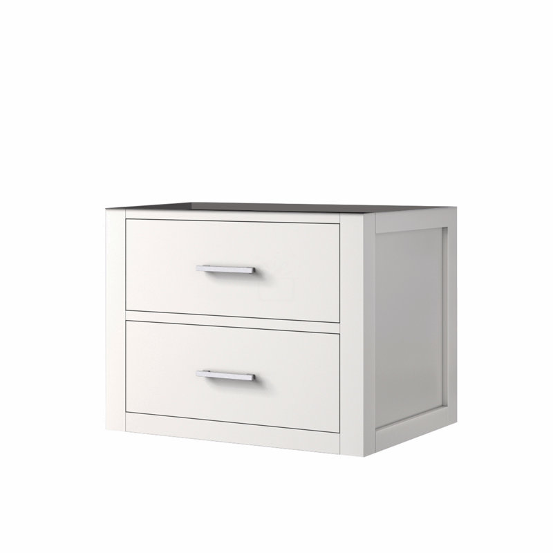 Meuble-lavabo simple, Blanc