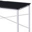 Bureau de meuble-lavabo noir et chrome