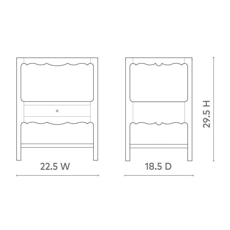 Glass End Table, Brown