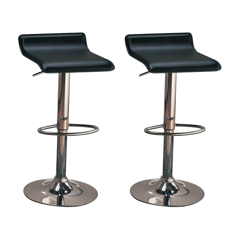 Tabouret de bar pivotant réglable Seftton, Noir