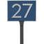 Floating 1-Line Lawn Address Sign-669038541-669038485-659383323