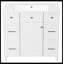 Meuble-lavabo simple 18 po avec plateau Mukadder-1831967425
