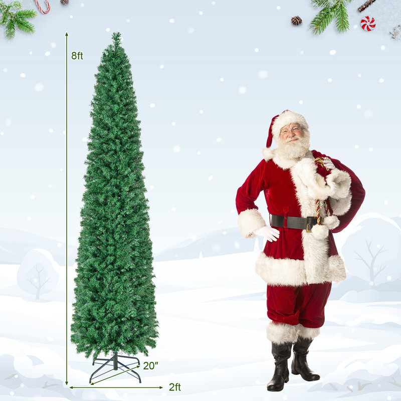 Arbre de Noël artificiel avec fibre optique colorée, 8'
