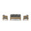 Toscana Outdoor 4 - Piece Teak Conversation Set