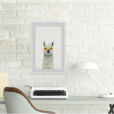 Yellow Star Llama - Painting