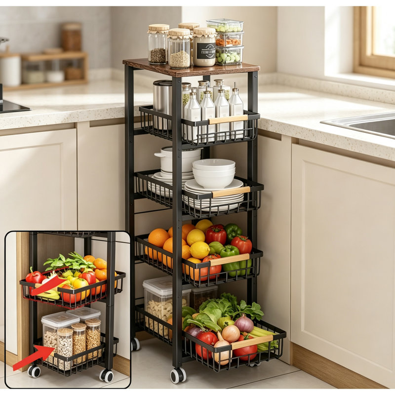 30 cm W Kitchen Cart with