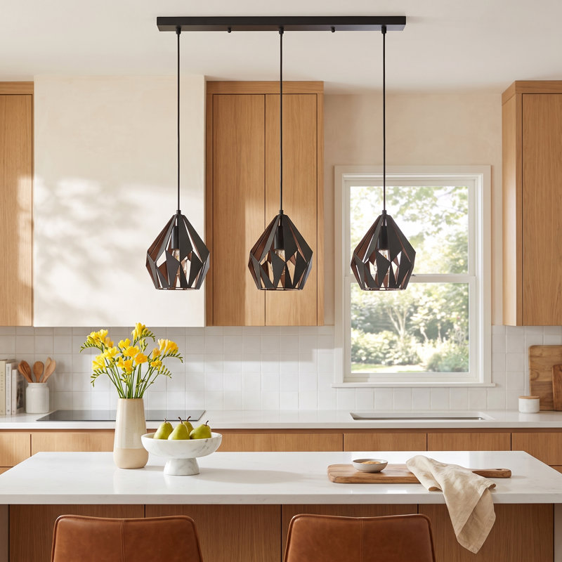Birchard 3 - Light Kitchen Island Pendant, Copper