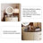 23.62"Cream-Style Compact Solid Wood Vanity Table