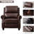 34.6" W Faux Leather Push-Back Recliner-1091160702