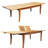 113 Pcs Grade-A Teak Wood Dining Set: 122" Atnas Double Extension Rectangle Table And 12 Devon Armless Chairs #11DV2800-112321951