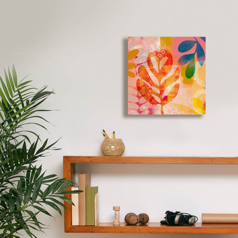 «Mid Century Summer Fun 3» par Andrea Haase, art mural sur toile, 12 po x 12 po, H 12 po x l 12 po x P 0,75 po
