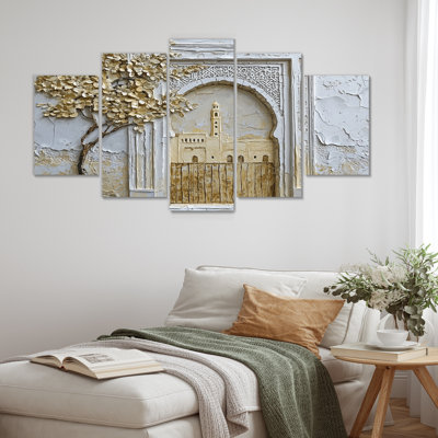 Art marocain sur toile, médina marocaine