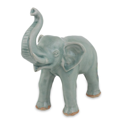 Figurine d'éléphant Fairen Happy Lucky