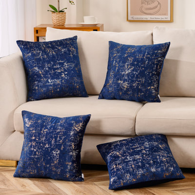 Abstract Velvet Throw Pillow