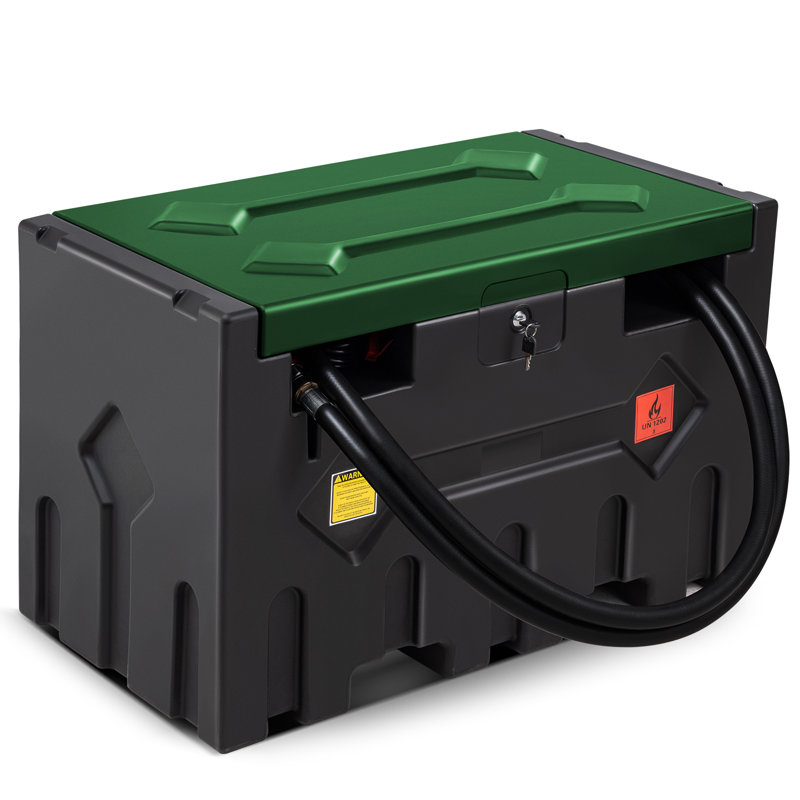 Réservoir de transfert de carburant portatif 52 gallons, Noir/vert