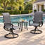 Chaise pivotante rembourrée de qualité supérieure toutes saisons (ensemble de 2)-1533375208