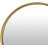 Minor Round Gold Metal Wall Mirror-162953415