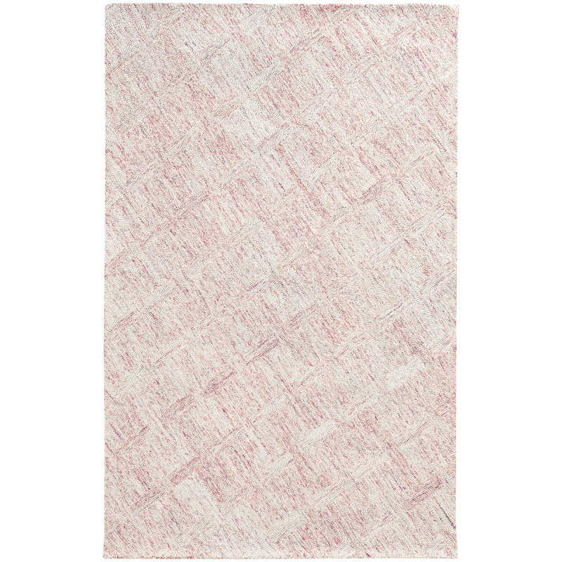 Tapis rose / beige / mauve en laine touffeté à la main Colorscape, Rectangle 10 pi x 13 pi