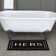 Ghobad Hers Bordered Polyester Machine Washable Bath Rug