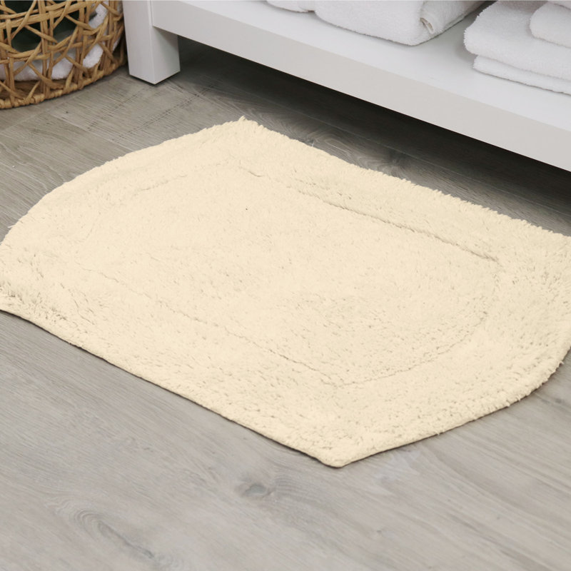 Tapis pour salle de bain Morissette, Ivoire ivoire, L 17 po x L 24 po