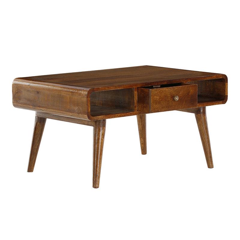Gaige Solid Wood Solid Wood Coffee Table with Storage